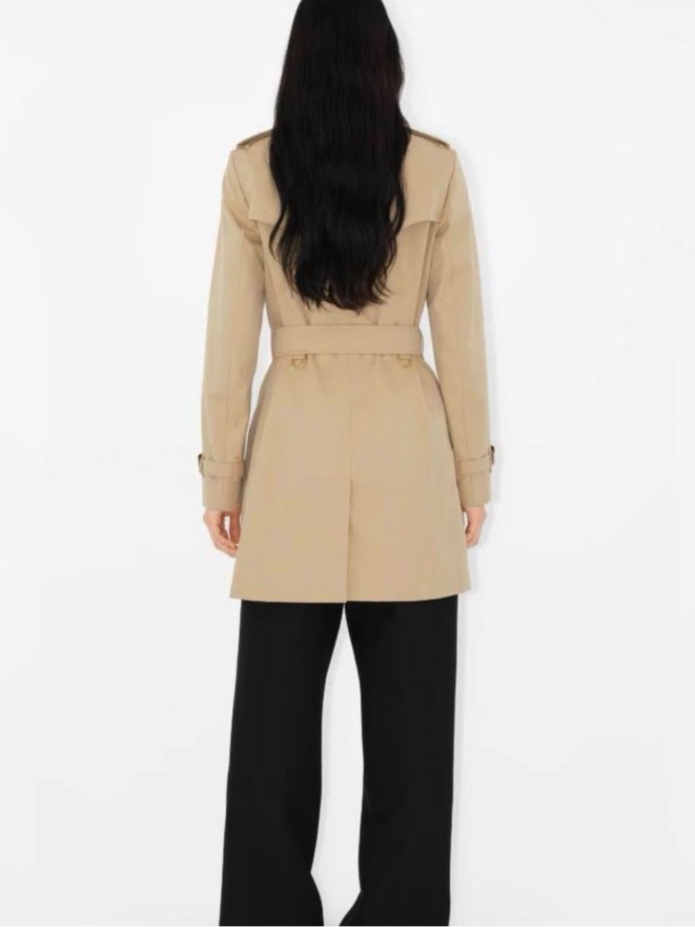 Burberry Short Chelsea Heritage Trench Coat  Medium - Picture 3 of 15
